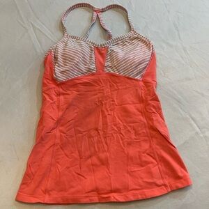 ATHLETA Racerback Tank Top, Slightly Padded, Size Small.